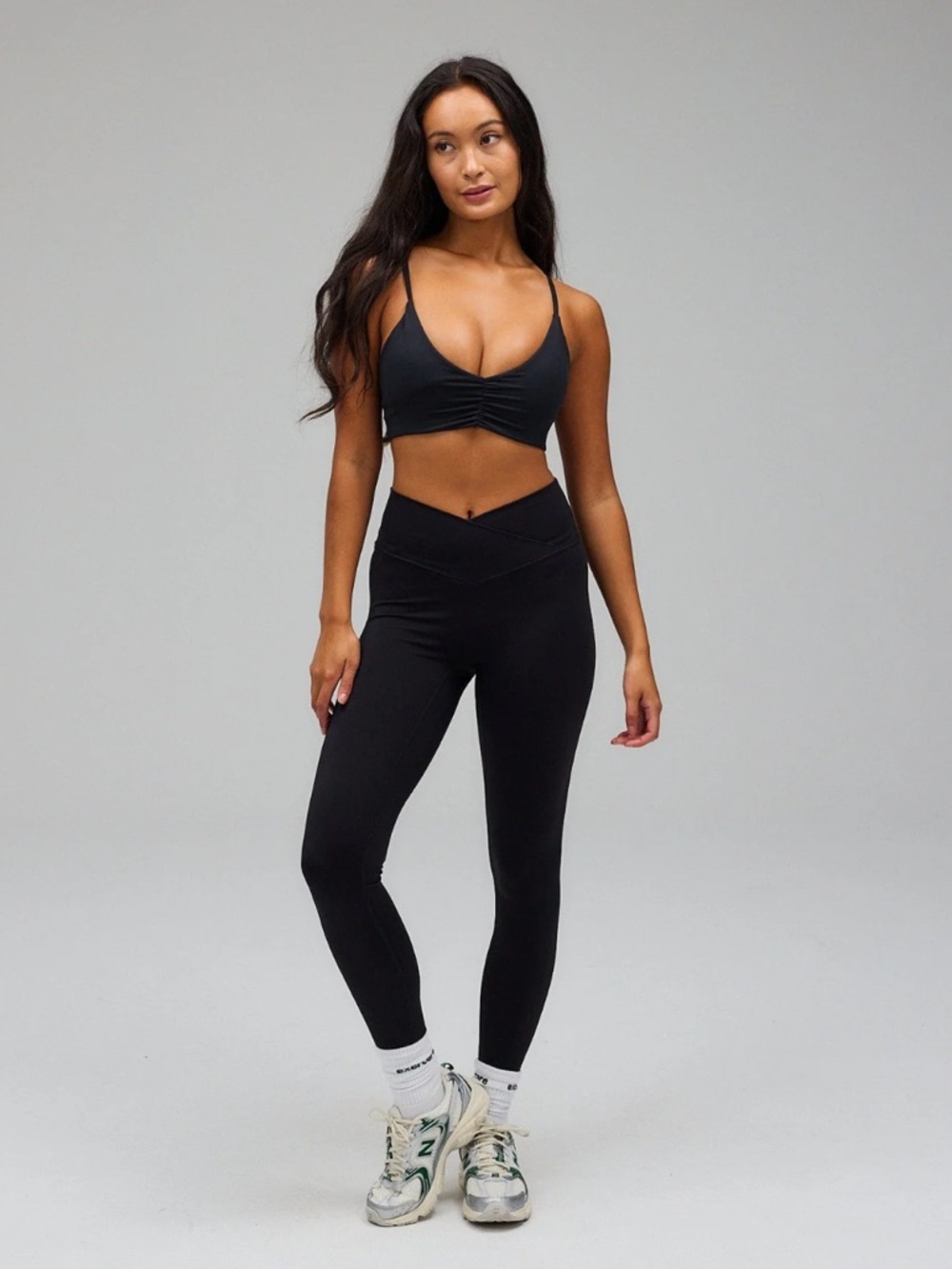 Exercere Black V High-Waist Leggings